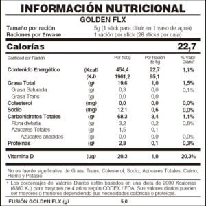 TRABLA NUTRICIONAL FUXION GOLDEN FLX