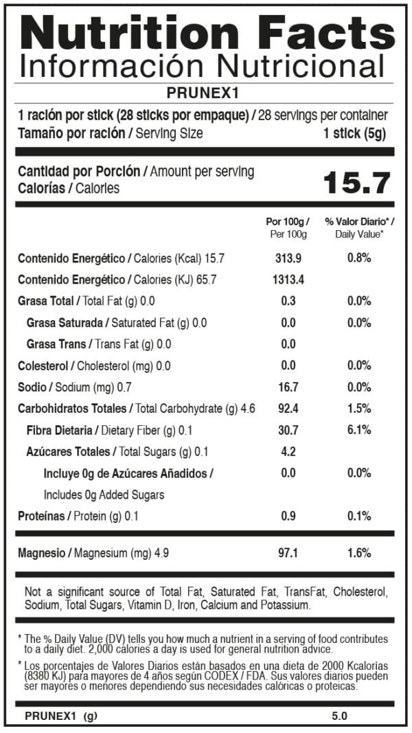 TABLA NUTRICIONAL PRUNEX1